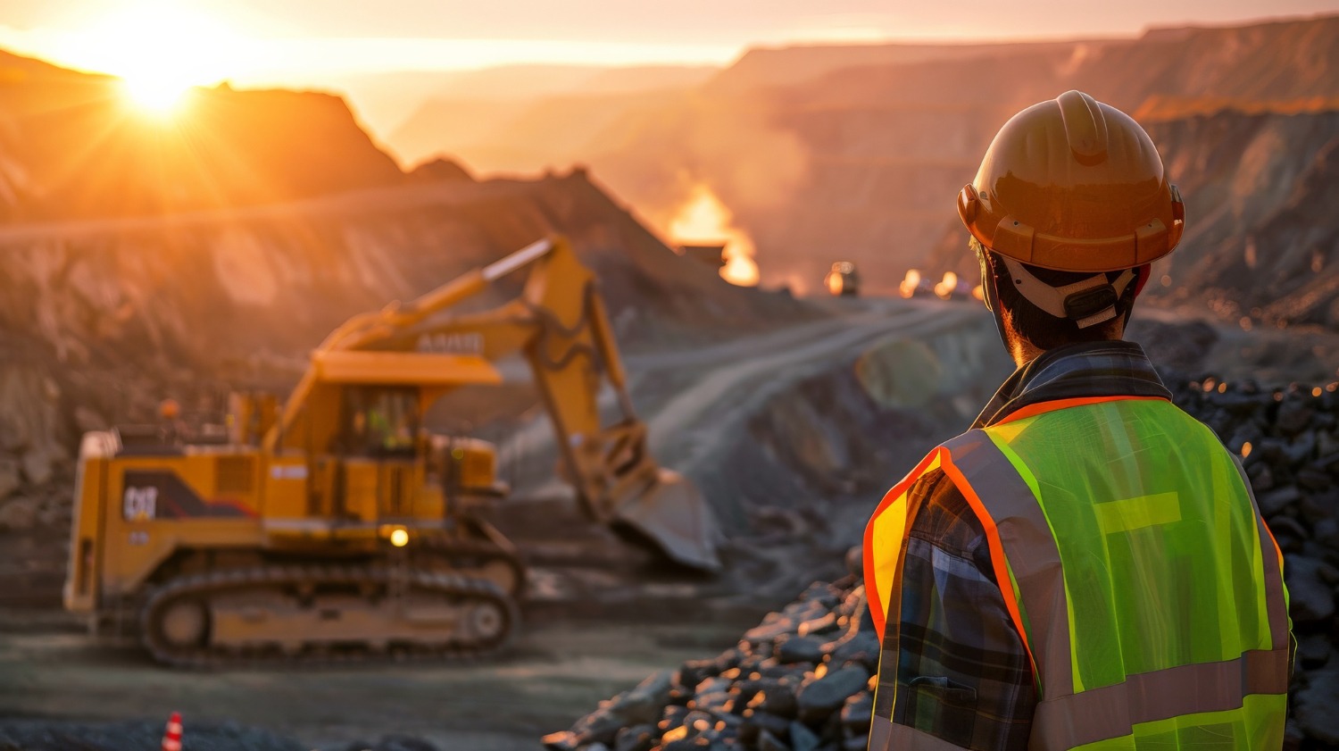 Mining safety training Tanzania – Excavator at work
